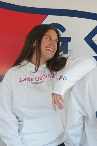Lake Geneva Unsalted No Sharks® Hoodie
