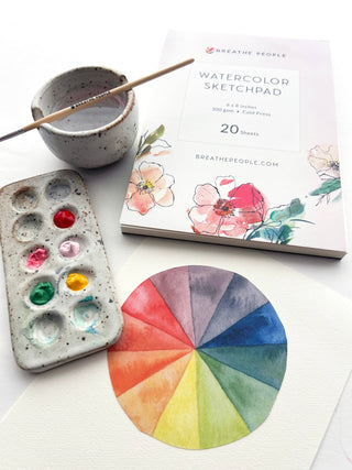 Blank Watercolor Sketch Pad