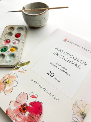 Blank Watercolor Sketch Pad