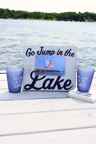 Go Jump In The Lake Picture Frame