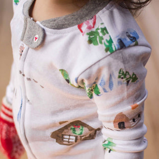 Ski Slopes Family Matching Organic Cotton Two-Piece Pajamas