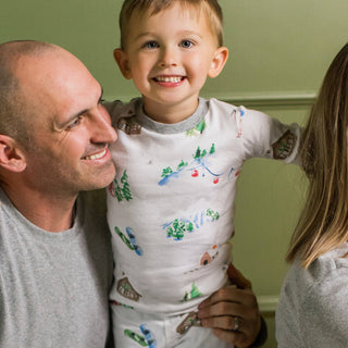 Ski Slopes Family Matching Organic Cotton Two-Piece Pajamas