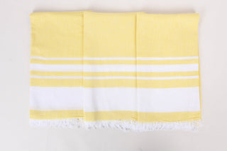Organic Turkish Towel - Yellow Beach