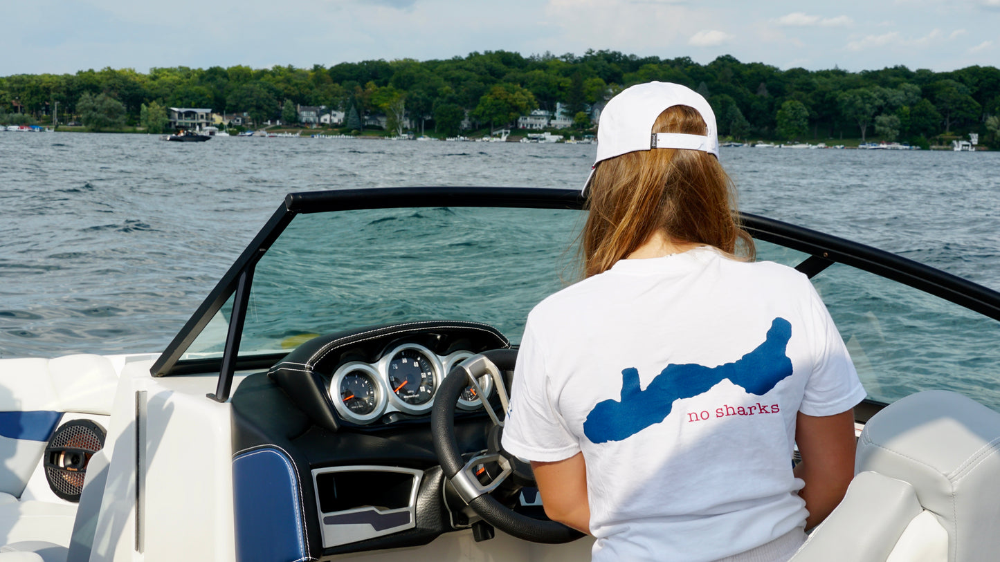 Lake Geneva Unsalted No Sharks® Short Sleeve T-Shirt