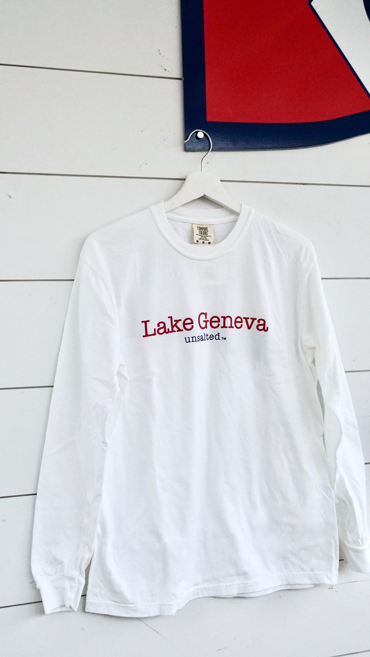 Lake Geneva Unsalted No Sharks® Long Sleeve T-Shirt