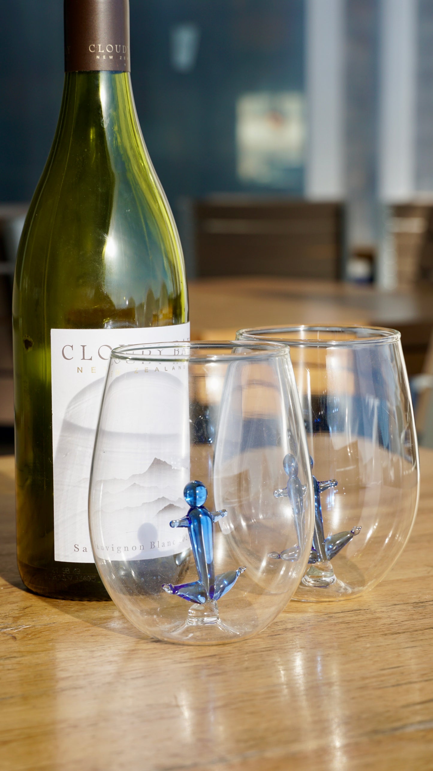 3D Anchor Wine Glass