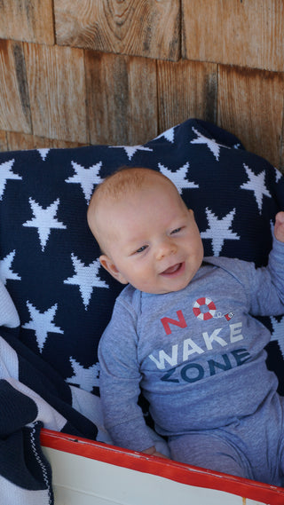 Long Sleeve No Wake Zone Onesie