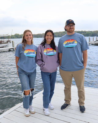 Lake Geneva Oval Sunset T- Shirt