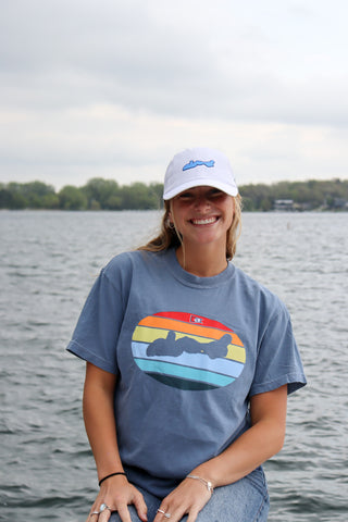 Lake Geneva Oval Sunset T- Shirt