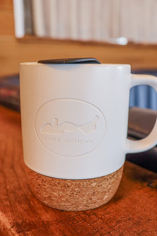 Lake Geneva Cork Ceramic Mug