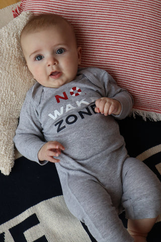 Long Sleeve No Wake Zone Onesie