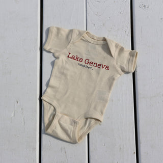 Lake Geneva Unsalted No Sharks Short Onesie