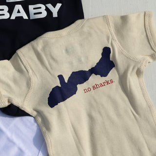 Lake Geneva Unsalted No Sharks Short Onesie