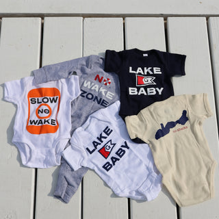 Lake Geneva Unsalted No Sharks Short Onesie