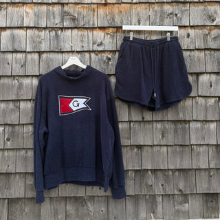 Burgee Appliqué Terry Mock Neck Set