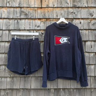 Burgee Appliqué Terry Mock Neck Set