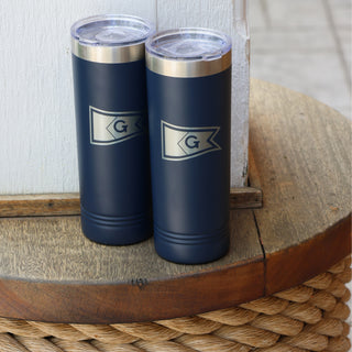 Insulated Skinny 22oz Engraved Burgee Tumbler