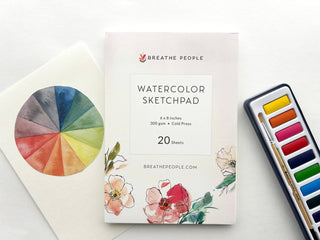 Blank Watercolor Sketch Pad