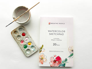 Blank Watercolor Sketch Pad