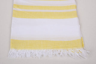 Organic Turkish Towel - Yellow Beach