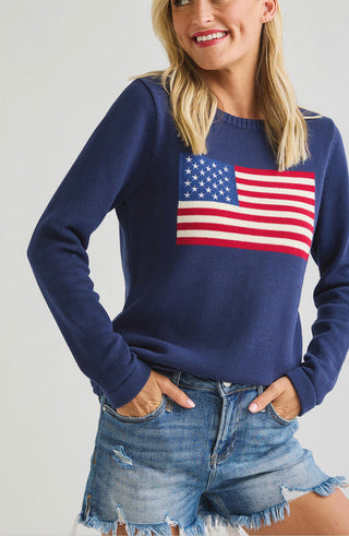 American Flag Sweater